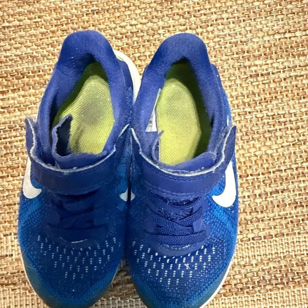 Nike Free RN 2018 Kids 10.5C Blue Running Shoes Sneakers 904259-400
